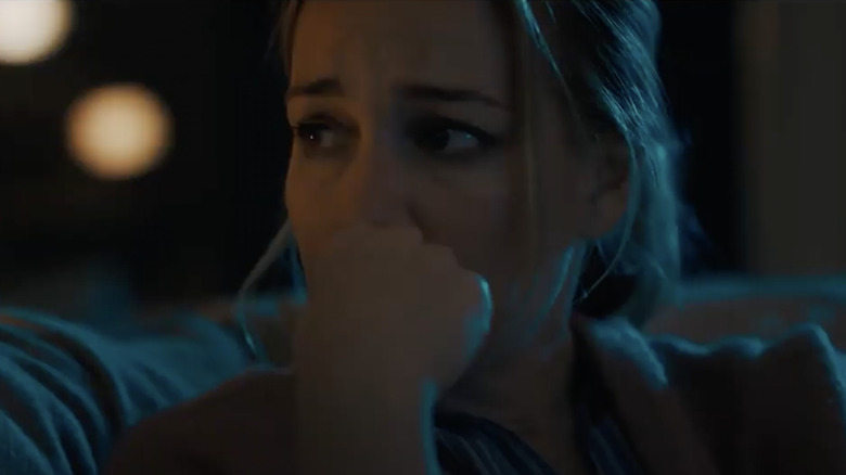 Piper Parabo looking concerned in Angel has Fallen