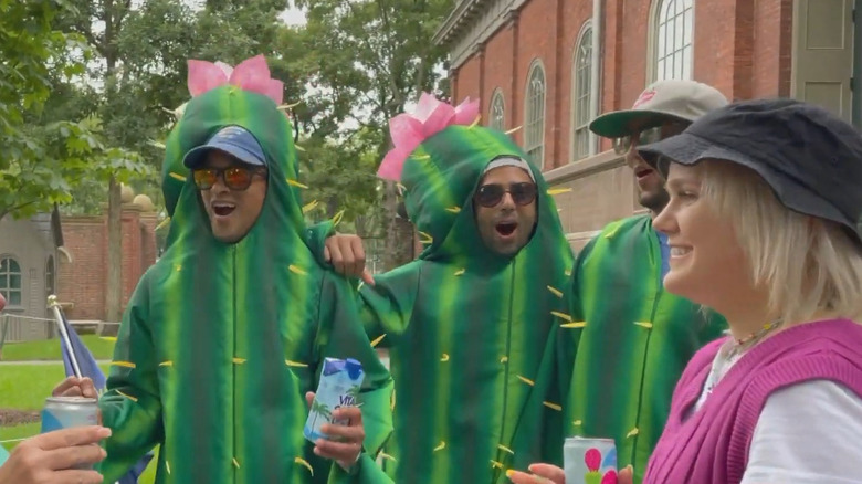 Kun Yang and friend sling Pricklee in Boston