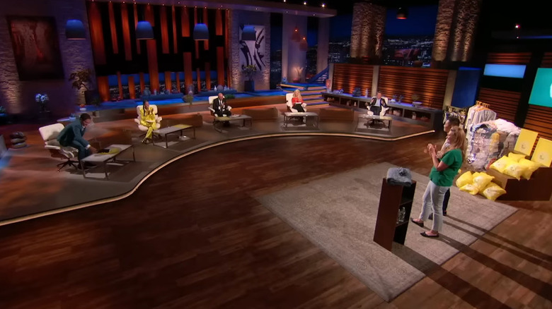 Mark Cuban getting up from his chair