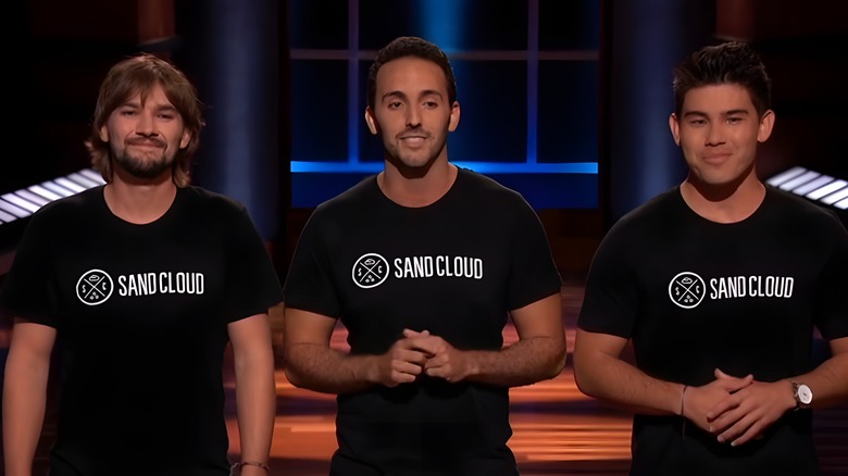 Bruno, Steven, and Brandon presenting on Shark Tank