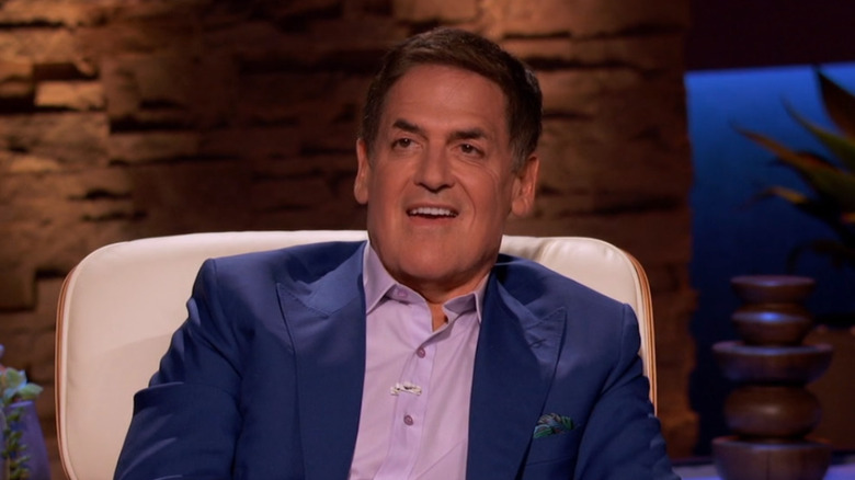 Mark Cuban sitting in a chair