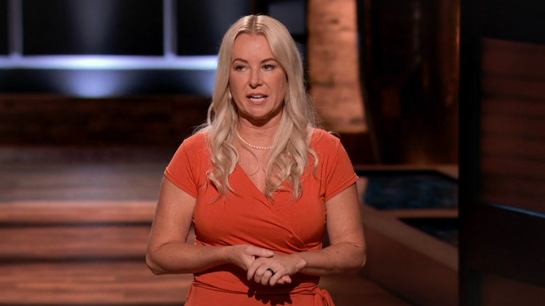 Kressa presnting on Shark Tank