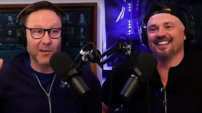 Michael Rosenbaum and Tom Welling podcast together
