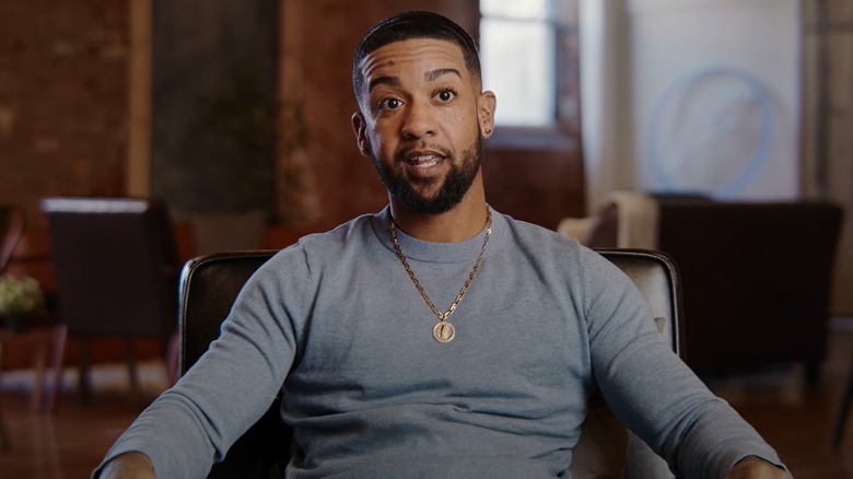 Braxton Fleming sitting down for an interview with GLAAD