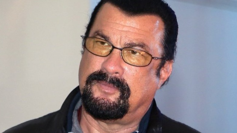 Steven Seagal in close-up