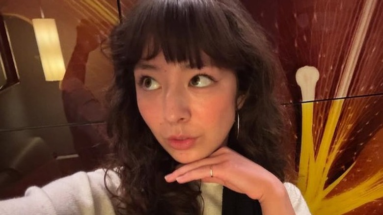Frances Anderson posing for a selfie