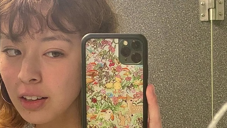 Mirror selfie of Frances Anderson