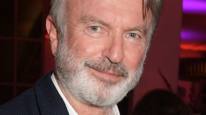 Sam Neill at industry party