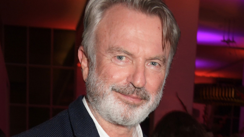 Sam Neill at industry party