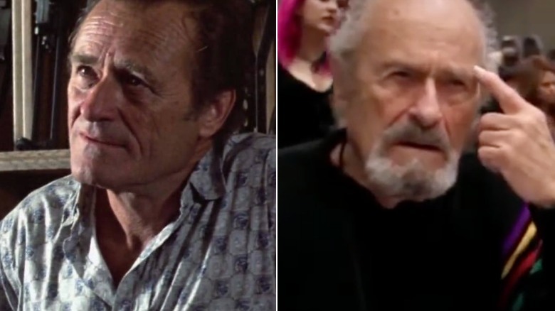 Pawn Shop Clerk talks to Termiantor/Dick Miller points at head