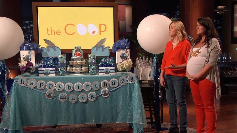 Juliet Boydstun and Lucinda Lent pitching The Coop on "Shark Tank"