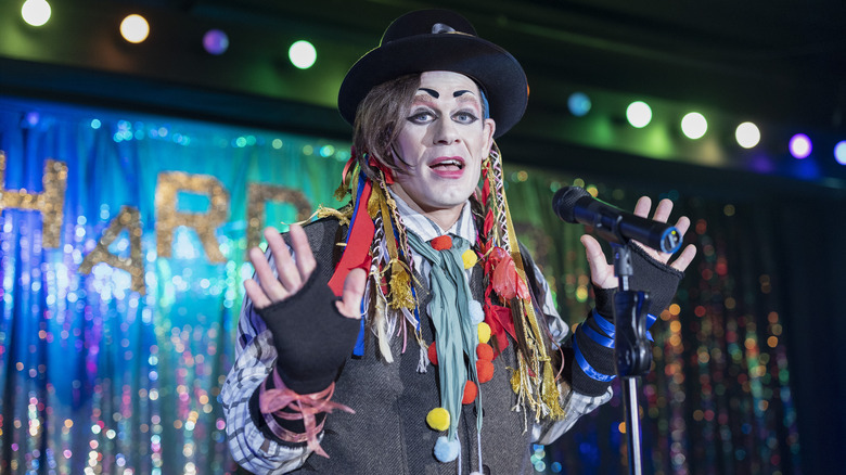 Rodney 'Rock Hard Rod' Rimestead impersonates Boy George in "Ricky Stanicky"