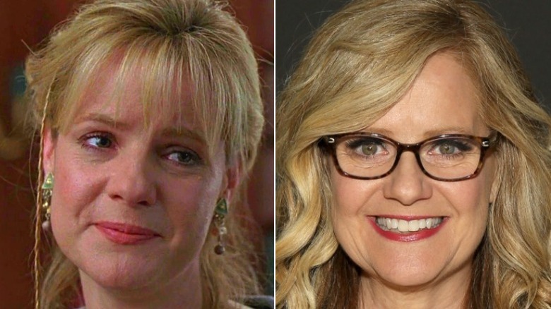 Bonnie Hunt in "Jumanji" and on the red carpet