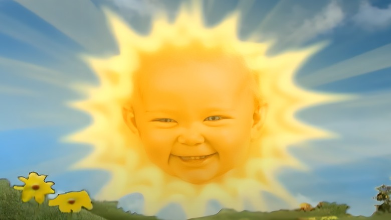 Sun Baby smiling in the sky
