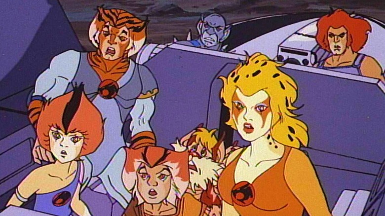 ThunderCats team in the ThunderTank