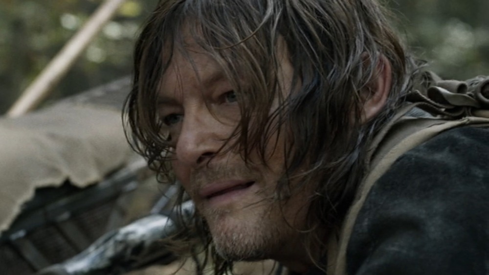 Daryl with hair in face