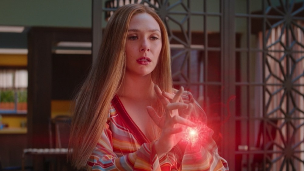 Wanda Maximoff doing magic