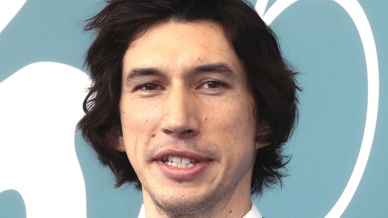 Adam Driver almost smiling