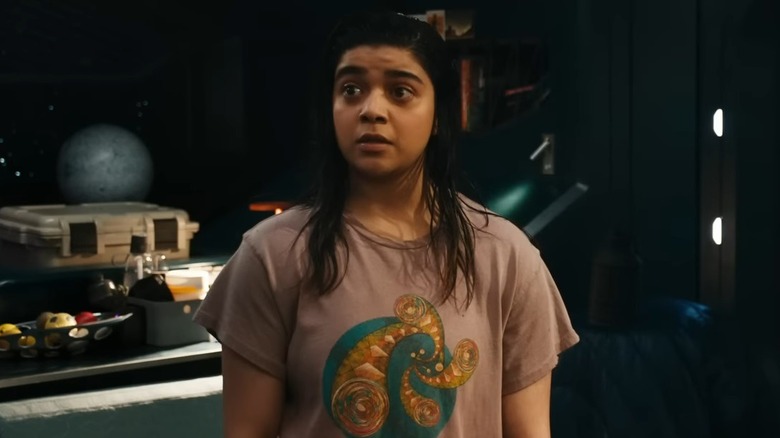 Kamala Khan looking worried wet hair