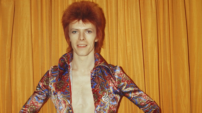David Bowie smiling