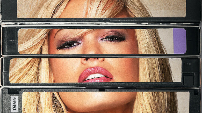 Lily James Pamela Anderson Hulu VHS tapes