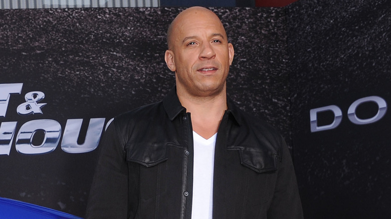 Vin Diesel staring forward