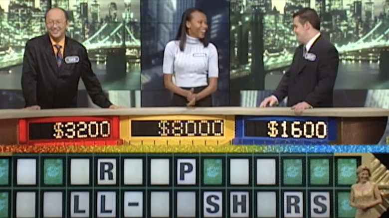 Contestants on Wheel of Fortune