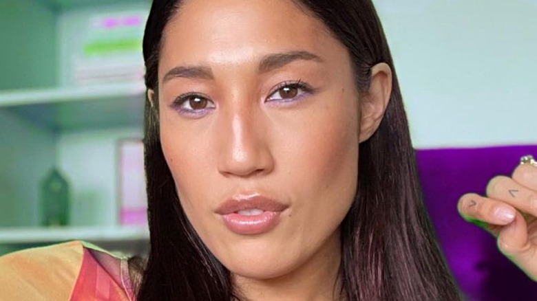 Jennifer Cheon Garcia purple eyeshadow