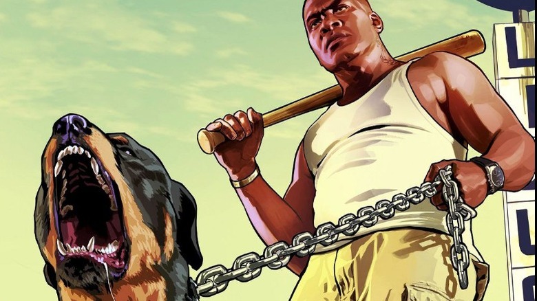 Grand Theft Auto 5 Franklin and Chop