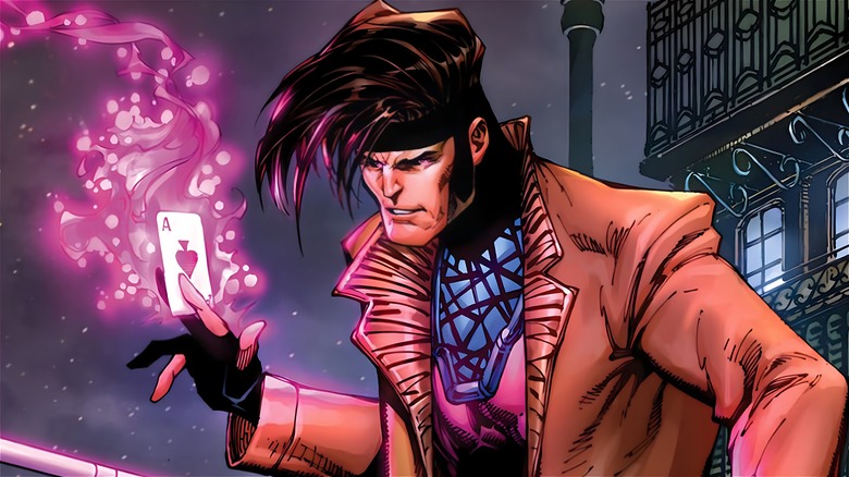 Gambit lighting up a card