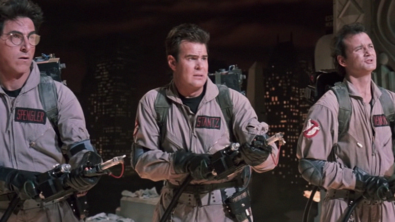 Ghostbusters Team Pointing Beam Weapons
