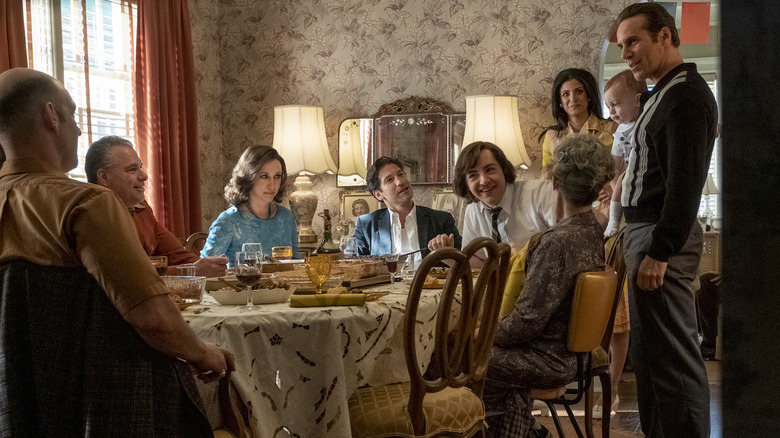 The Soprano family at the dinner table
