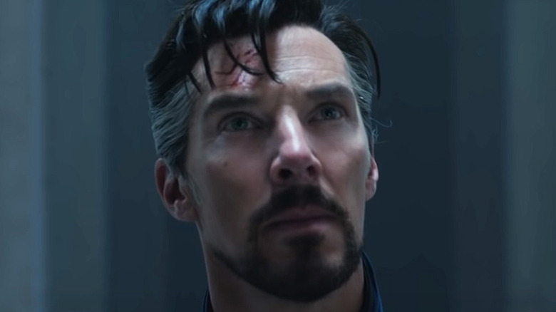 Doctor Strange looking up