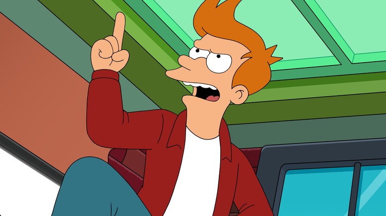 Philip J. Fry pointing