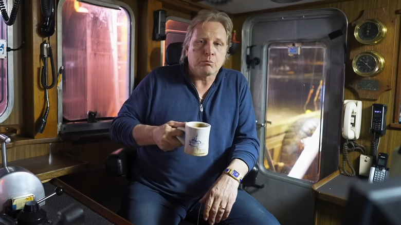 Sig Hansen with coffee