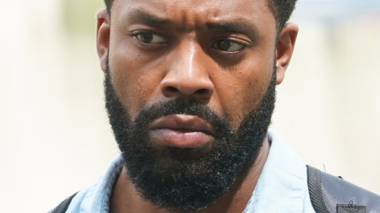 LaRoyce Hawkins in character on "Chicago P.D." 