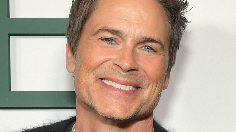 Rob Lowe looking satisfied