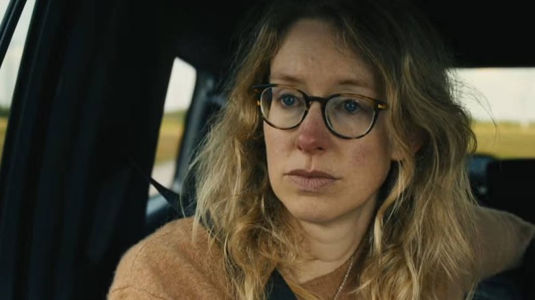 Elizabeth Holmes in a car in You Can See Everything