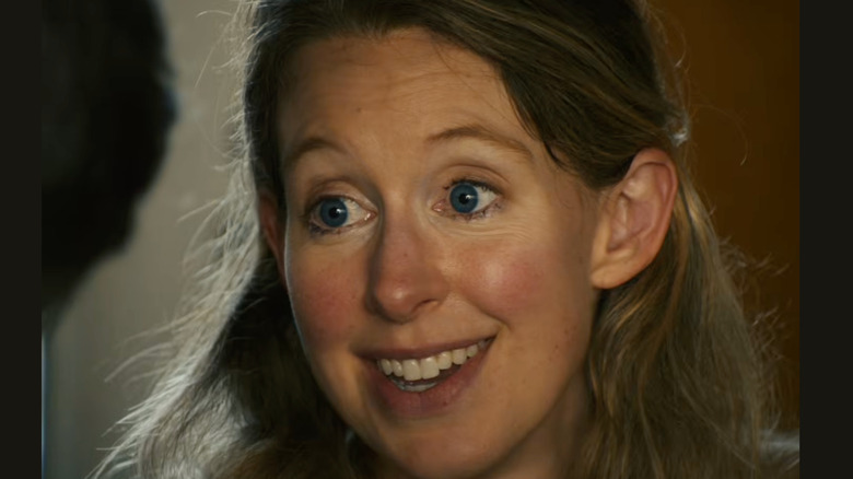 Elizabeth Holmes smiling in You Can See Everything