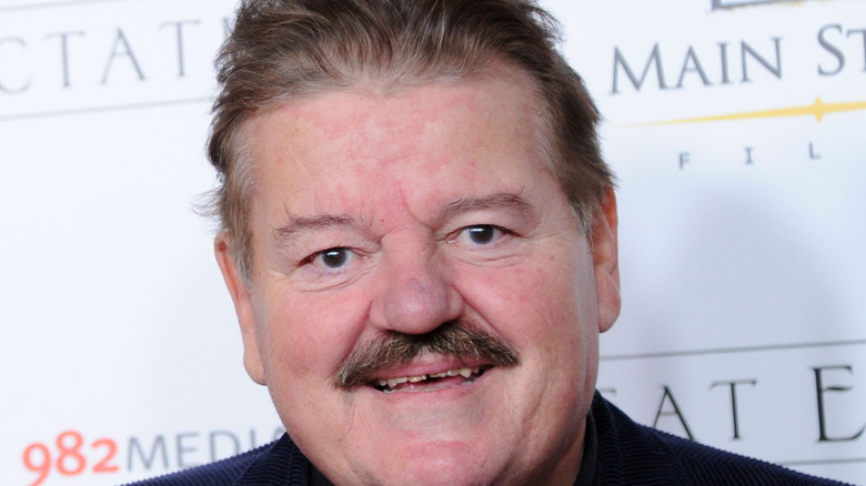 Robbie Coltrane on the red carpet