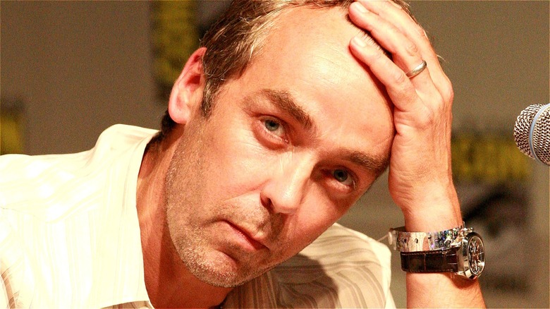 Actor John Hannah pensive