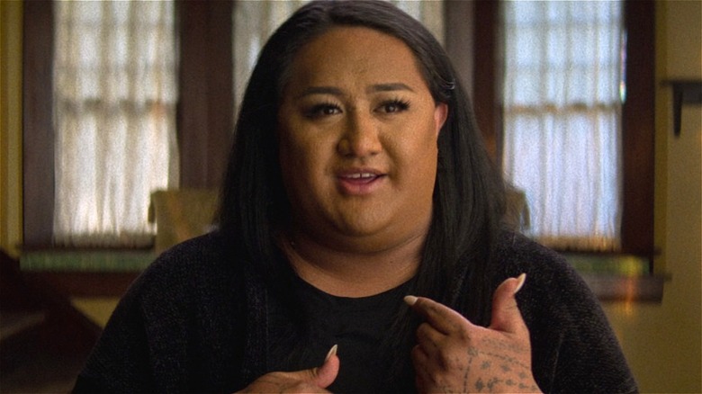 Naya Tuiasosopo wearing black