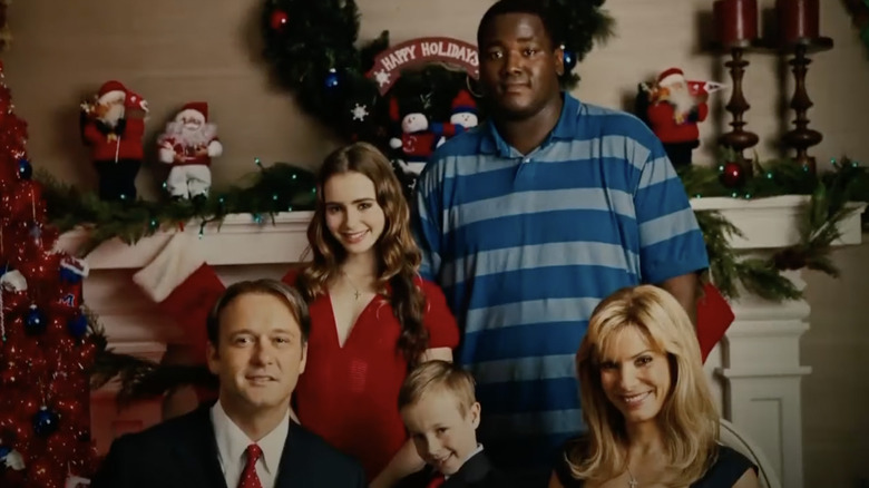 Family Christmas card from The Blind Side
