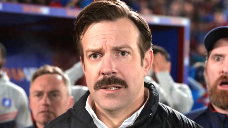 Ted Lasso looking worried