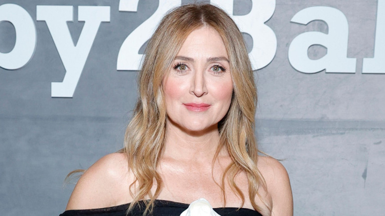 Sasha Alexander smiles