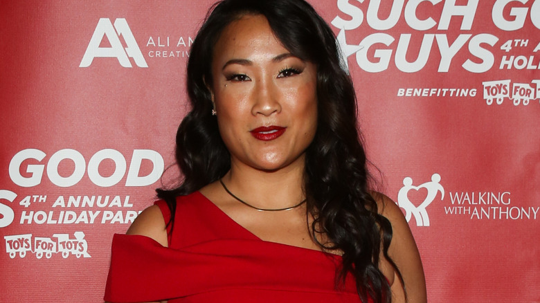 Tina Huang on red carpet