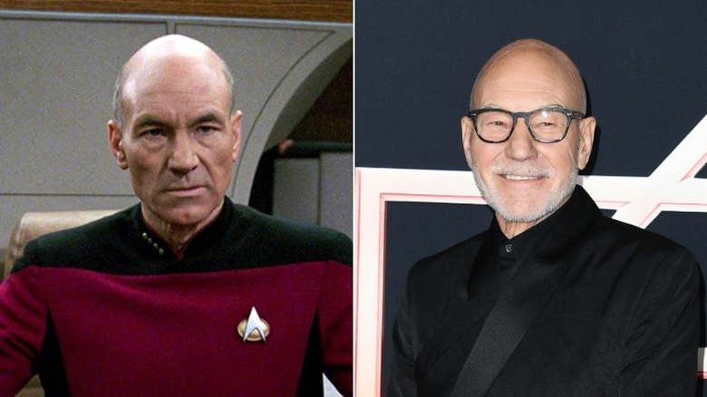 Patrick Stewart then and now