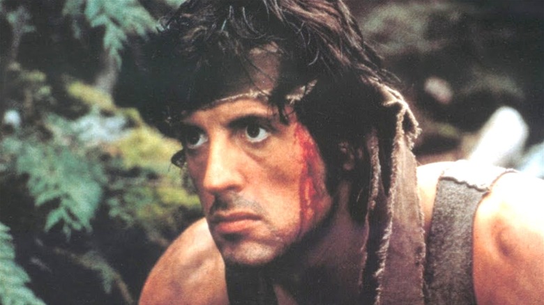 John Rambo looking in First Blood