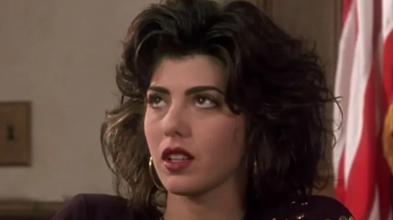 Marisa Tomei rolling eyes as Mona Lisa in My Cousin Vinny