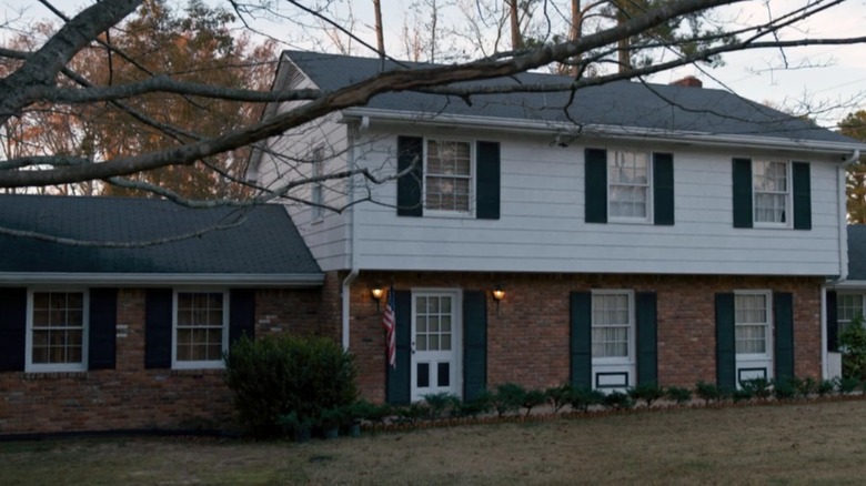 The Wheeler house at dusk in "Stranger Things" (2016-2025)